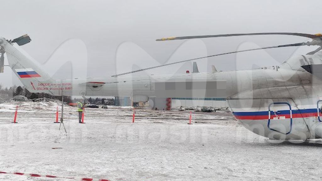 Na letišti v Moskvě havaroval vládní vrtulník